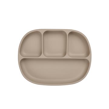 Markland Silikone Tallerken - delt i 4, Khaki