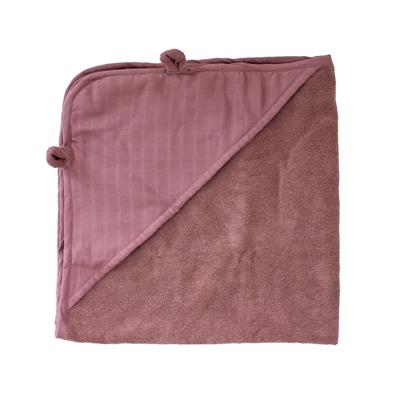 Markland Pure Musselin Badehåndklæde, Dusty Rose