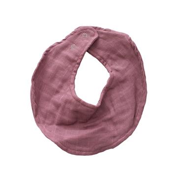 Markland Pure Musselin bandana Hagesmæk med trykknap, Dusty Rose