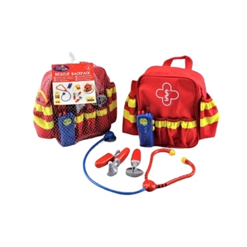 Rød Redningsrygsæk  m/6 dele +3år