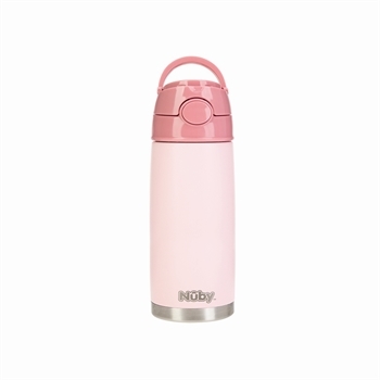 Nuby Termoflaske med sugerør - Pink