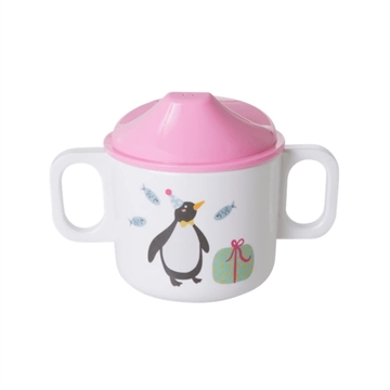 RICE MELAMIN BABY KOP - PINK - PARTY ANIMAL PRINT